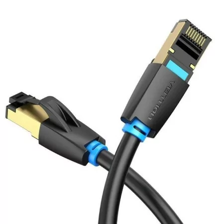 RJ45 SFTP Vention Network Cable - Cat8 - 1M - Black - IKABH