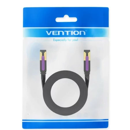 Cabo de Rede RJ45 STP Vention - Cat7 - 2M - Preto/Roxo - ICABH||6922794729834
