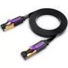 Network Cable RJ45 STP Vention - Cat7 - 50cm - Black/Purple - ICABD