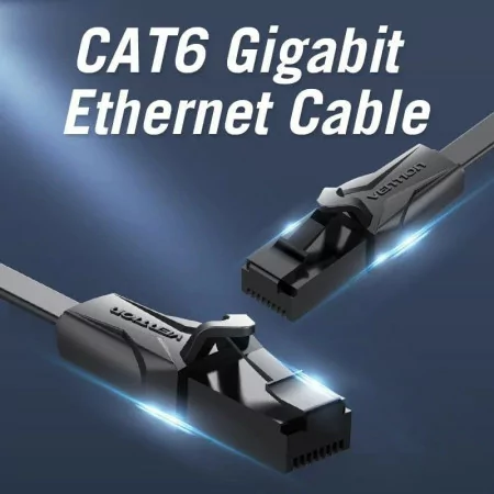 Vention UTP RJ45 Network Cable - Cat6 - 1M - Black - IBABF
