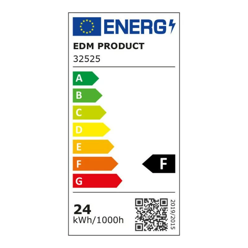 Candeeiro de Parede de Superfície EDM LED EXTRA FINO - 24W 4000K - 37,5x37,5x7,1cm
