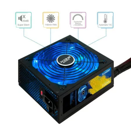 TooQ Xtreme Gaming Power Supply - Energy II - 700W - W/ LED - TQXGEII-700SAP