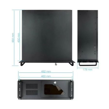 TooQ Rack - 19" - Without Power Supply - RACK-406N-USB3