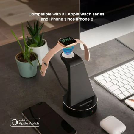 TooQ Dock - Wireless Charging - Black - TQCD02W