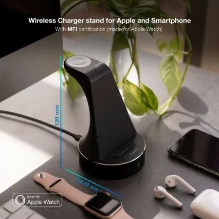 TooQ Dock - Wireless Charging - Black - TQCD02W