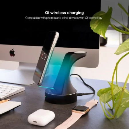 TooQ Dock - Wireless Charging - Black - TQCD02W