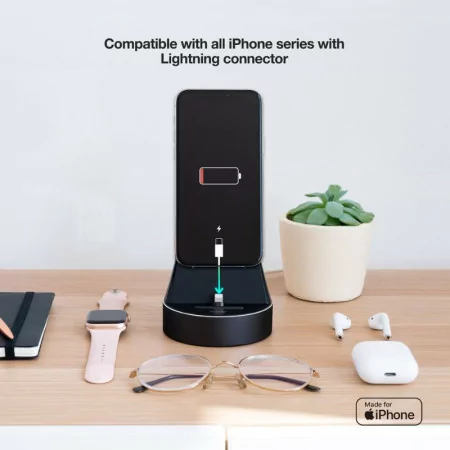 TooQ Dock - Wireless Charging - Black - TQCD02L