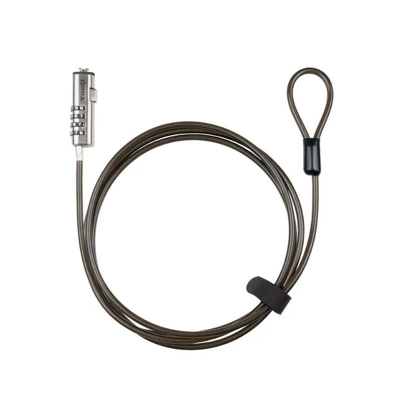TooQ Security Cable - For Laptop - 1.5M - Dark Gray - TQCLKC0035-G