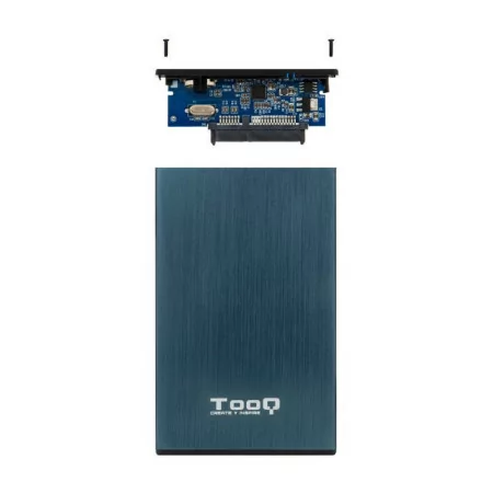 Caixa Externa TooQ - P/ Discos Rígidos - 2.5" - UBS 2.0 - Azul - TQE-2527PB|TooQ|8433281010222