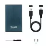 Caixa Externa TooQ - P/ Discos Rígidos - 2.5" - UBS 2.0 - Azul - TQE-2527PB|TooQ|8433281010222