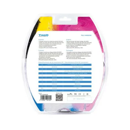TooQ Charger - For Laptop - Universal - 90W - USB 2.0 - TQLC-90BS02M