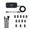 TooQ Charger - For Laptop - 90W + 2x USB2.0 - Black - TQLC-90BS02AT