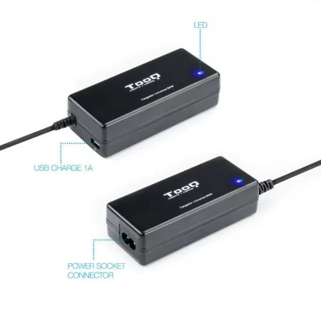 Carregador TooQ - Universal - 65W - Preto - TQLC-65BS02AT|TooQ|8433281007512