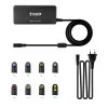 Carregador TooQ - Universal - 65W - Preto - TQLC-65BS02AT|TooQ|8433281007512