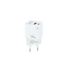 Carregador de Parede TooQ - USB-C/PD + USB-A/QC - 20W - Branco - TQWC-QCPD20WT|TooQ|8433281012547
