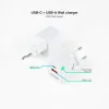 Carregador de Parede TooQ - USB-C/PD + USB-A/QC - 20W - Branco - TQWC-QCPD20WT|TooQ|8433281012547