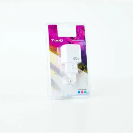 TooQ Wall Charger - USB-C/PD + USB-A/QC - 20W - White - TQWC-QCPD20WT