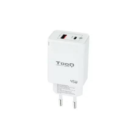 TooQ Charger - USB-C/PD - 45W - White - TQWC-GANQCPD45WT