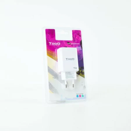 TooQ Charger - USB-C/PD - 45W - White - TQWC-GANQCPD45WT