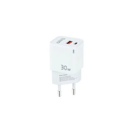 TooQ Charger - USB-C/PD - 30W - White - TQWC-GANQCPD30WT