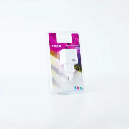 TooQ Charger - USB-C/PD - 30W - White - TQWC-GANQCPD30WT