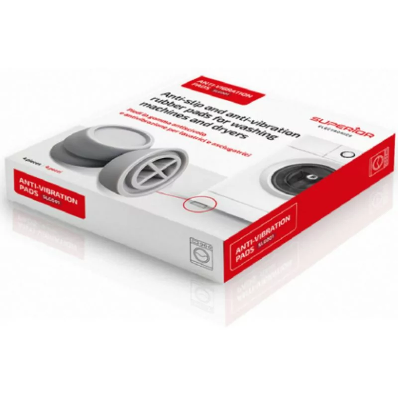 Conjunto 4 Pés Antivibração p/ Máquina de Lavar - Superior Electronics