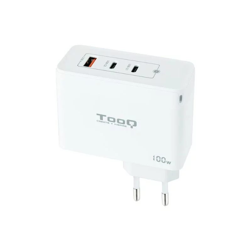 TooQ Wall Charger - GaN - 100W - White - TQWC-GANQC2PD100W