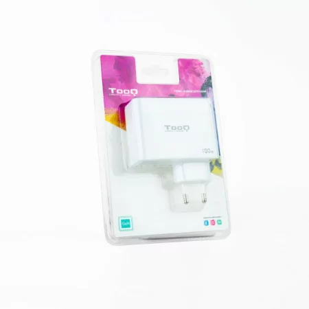 TooQ Wall Charger - GaN - 100W - White - TQWC-GANQC2PD100W