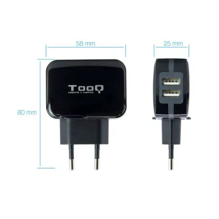 TooQ Wall Charger - 5V - AI Control - TQWC-1S02