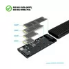 Caixa Externa TooQ - SSD - RGB - Preto - TQE-2222B|TooQ|8433281011373