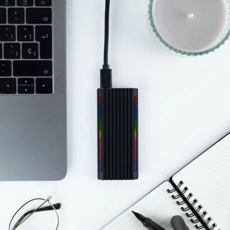 Caixa Externa TooQ - SSD - RGB - Preto - TQE-2222B|TooQ|8433281011373