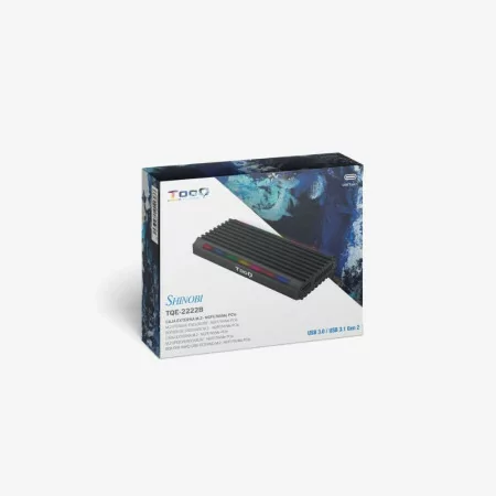 Caixa Externa TooQ - SSD - RGB - Preto - TQE-2222B|TooQ|8433281011373