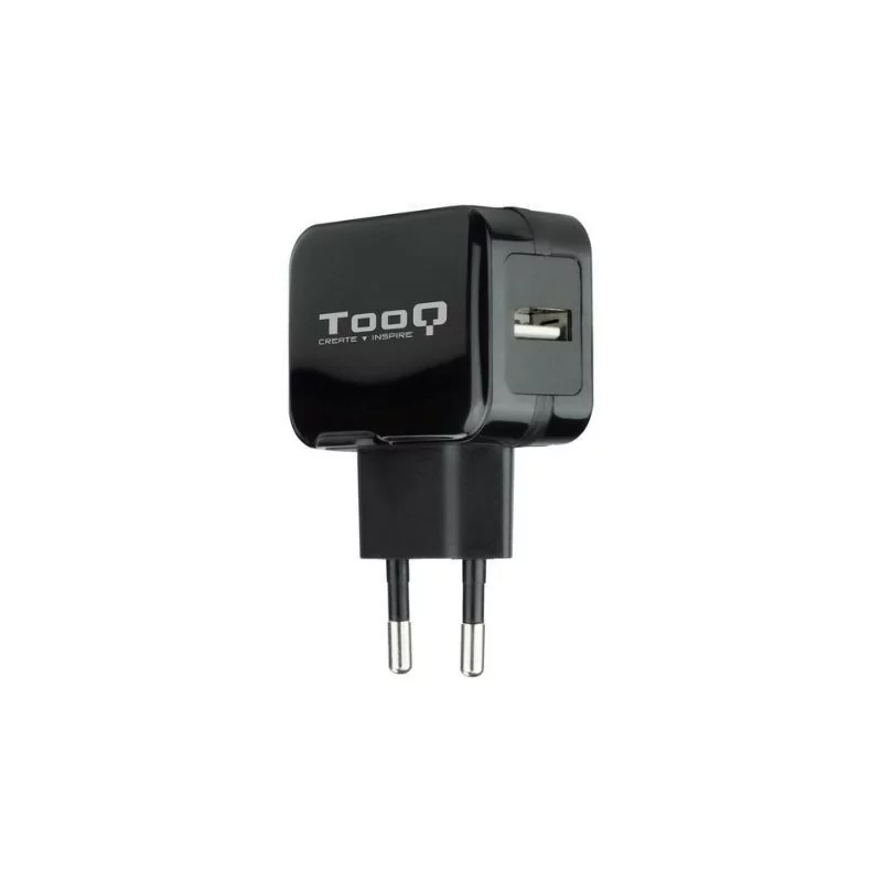 Carregador USB TooQ - 12W - Preto - TQWC-1S01|TooQ|8433281010789 Carregador USB TooQ - 12W - Preto - TQWC-1S01|TooQ|8433281010789