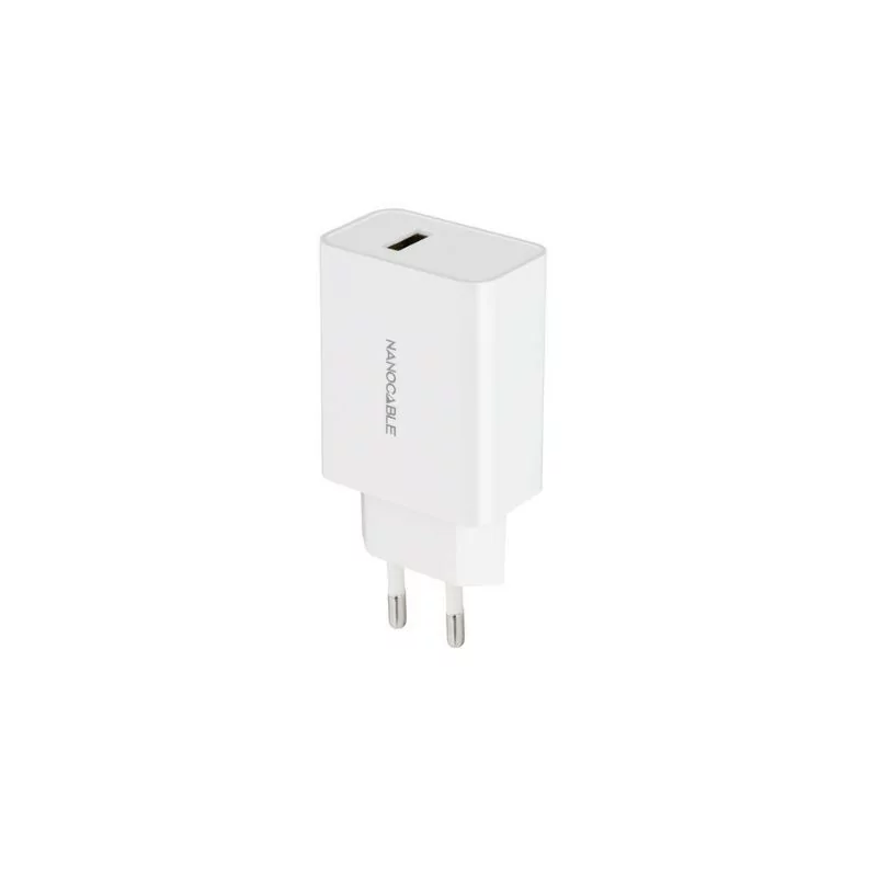 Carregador USB Nanocable - 5V - Branco - 10.10.2003|TooQ|8433281013087 Carregador USB Nanocable - 5V - Branco - 10.10.2003|TooQ|8433281013087