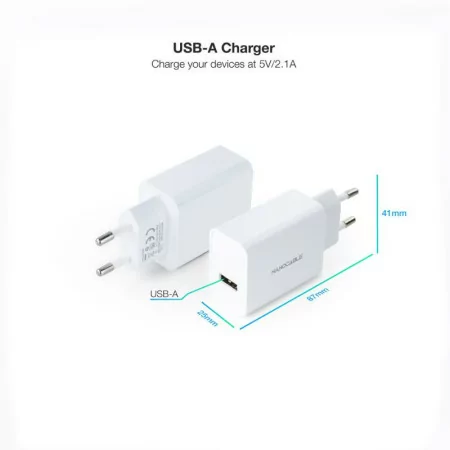 Nanocable USB charger - 5V - White - 10.10.2003