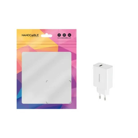 Carregador USB Nanocable - 5V - Branco - 10.10.2003|TooQ|8433281013087