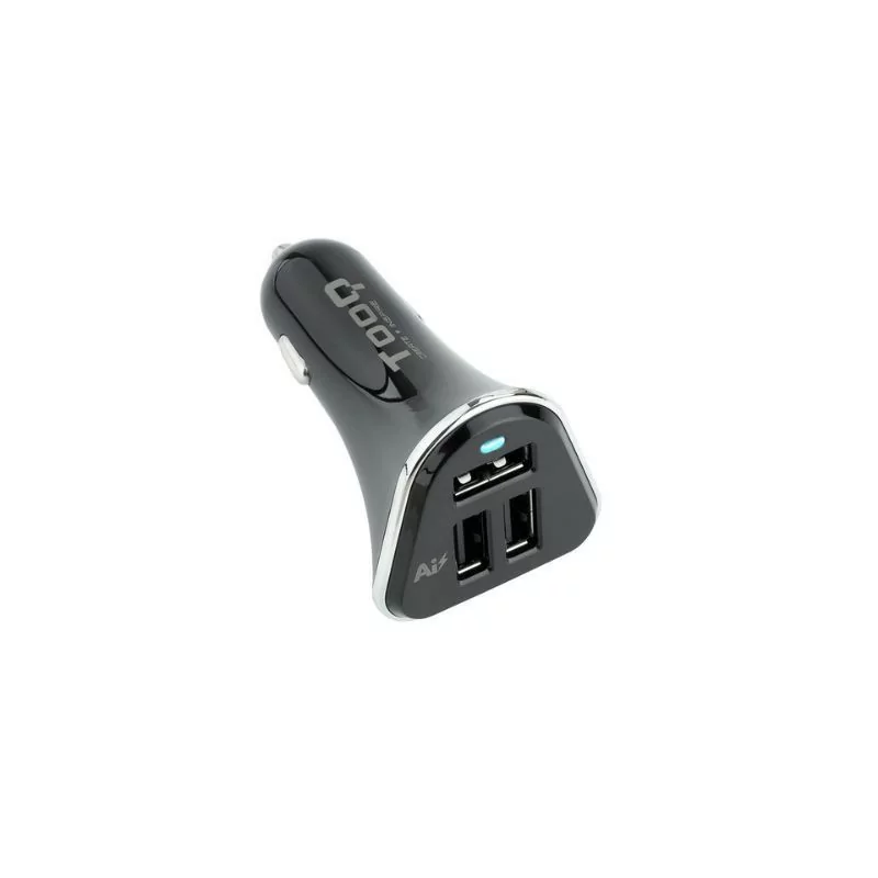 TooQ Car Charger - 5V - AI Control - Black - TQCC-2003