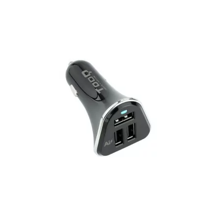 Carregador de Isqueiro TooQ - 5V - Controlo AI - Preto - TQCC-2003|TooQ|8433281007000