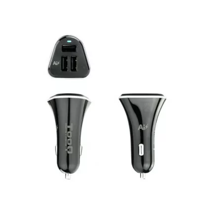 Carregador de Isqueiro TooQ - 5V - Controlo AI - Preto - TQCC-2003|TooQ|8433281007000
