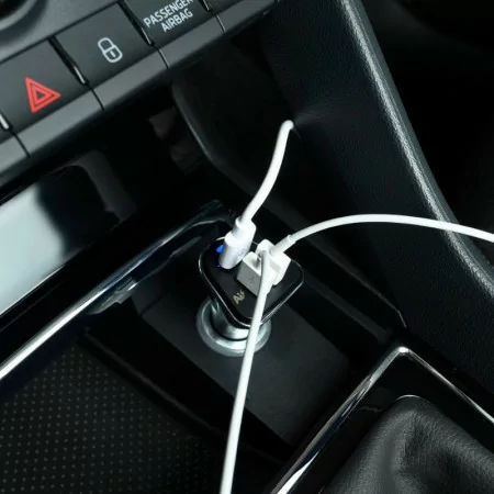 TooQ Car Charger - 5V - AI Control - Black - TQCC-2003