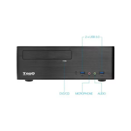 TooQ Slim Case - M-ATX - 500W - Black - TQC-3006DU3C