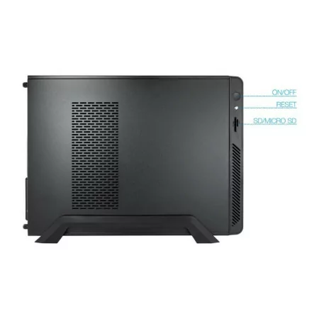 TooQ Slim Case - M-ATX - 500W - Black - TQC-3006DU3C