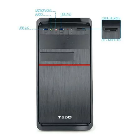 TooQ M-ATX Case - 500W - Black - TQC-4745DU3C-B