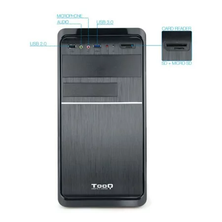 TooQ M-ATX Case - 500W - Black - TQC-4735U3C-B