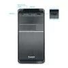 TooQ M-ATX Case - 500W - Black - TQC-4735U3C-B