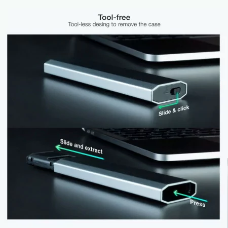 TooQ External Box - Gray - TQE-2223G
