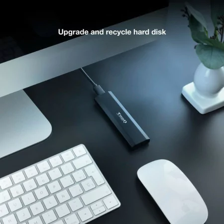 TooQ External Enclosure - SSD - Black - TQE-2223B