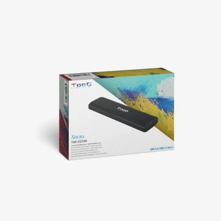 TooQ External Enclosure - SSD - Black - TQE-2223B