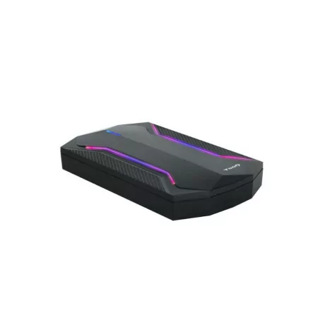TooQ External Box - HDD/SSD - 2.5" - Black - RGB - TQE-2599RGB