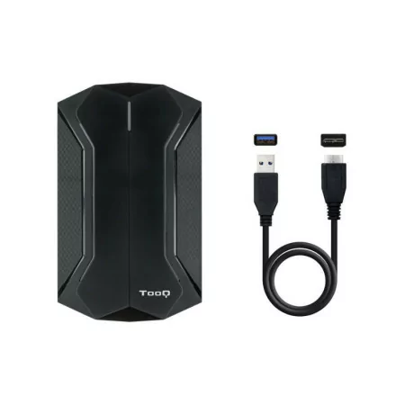 TooQ External Box - HDD/SSD - 2.5" - Black - RGB - TQE-2599RGB